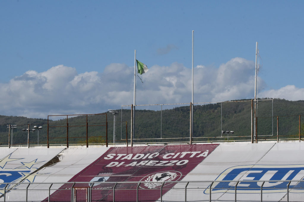 Pennoni stadio di Arezzo