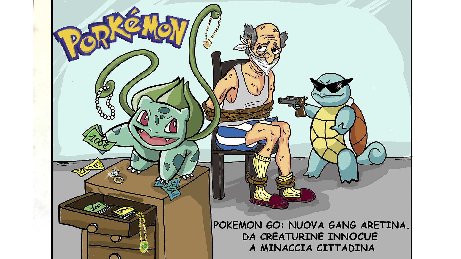 Porkemon-ladri