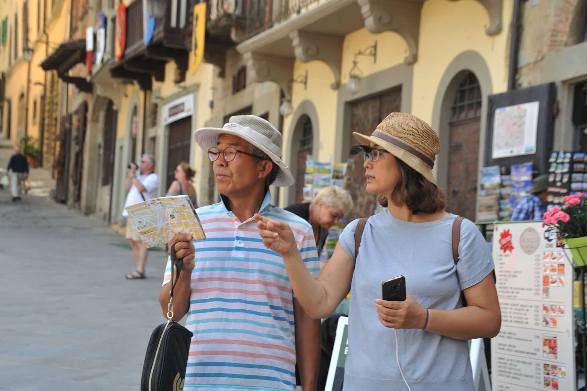 Turisti ad Arezzo