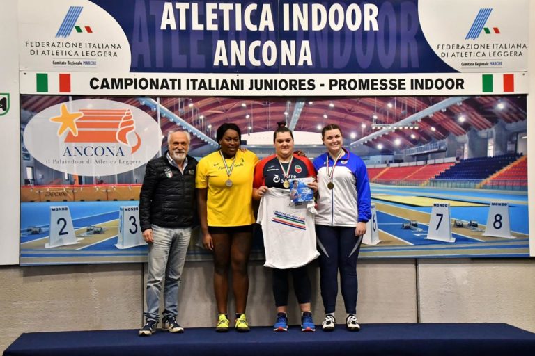 Chiara Salvagnoni vince un bronzo tricolore nel lancio del peso
