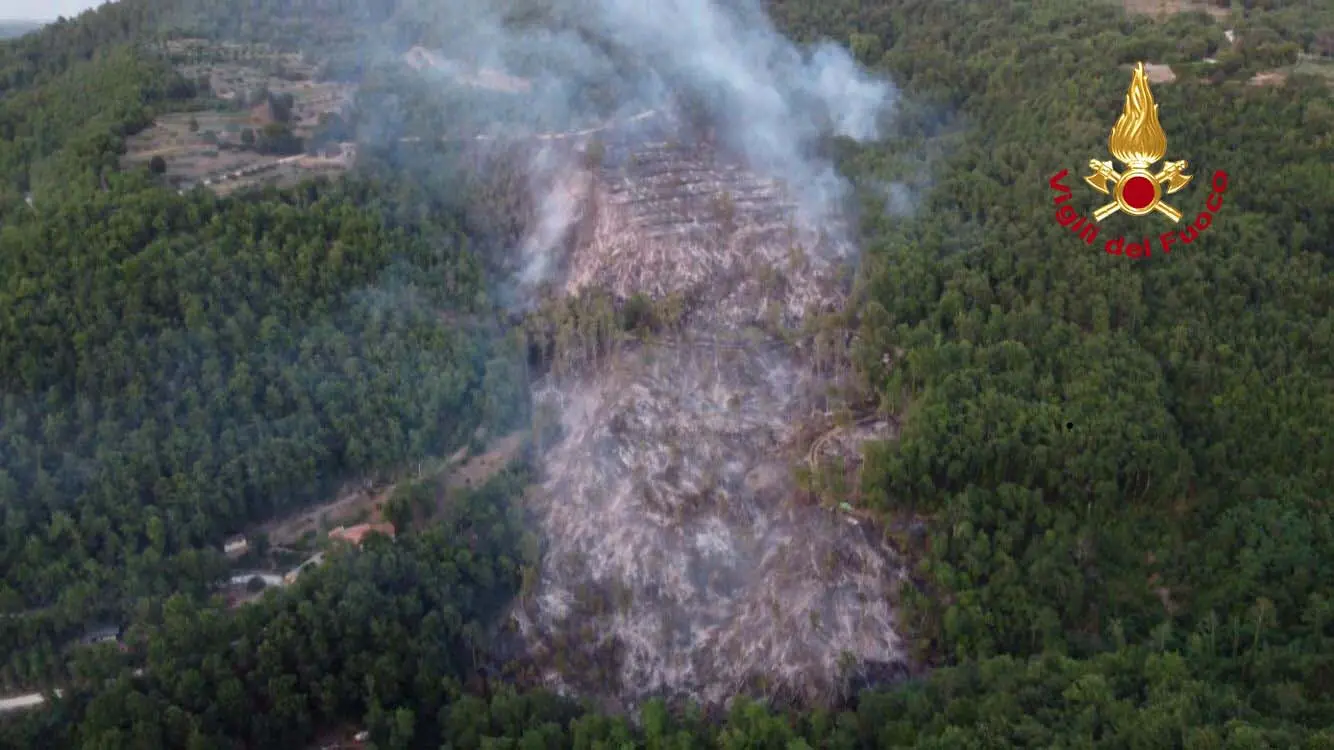 Incendio in Valcerfone