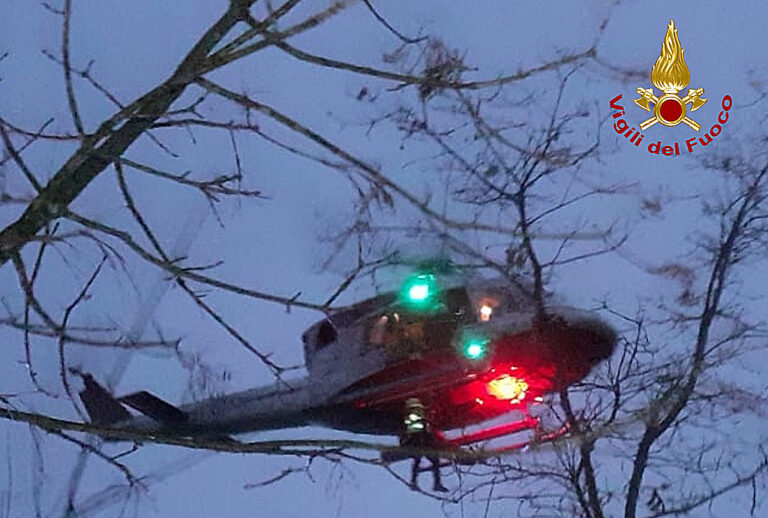 Escursionista ferito, trasportato all’ospedale di Arezzo con l’elisoccorso dei  Vigili del fuoco