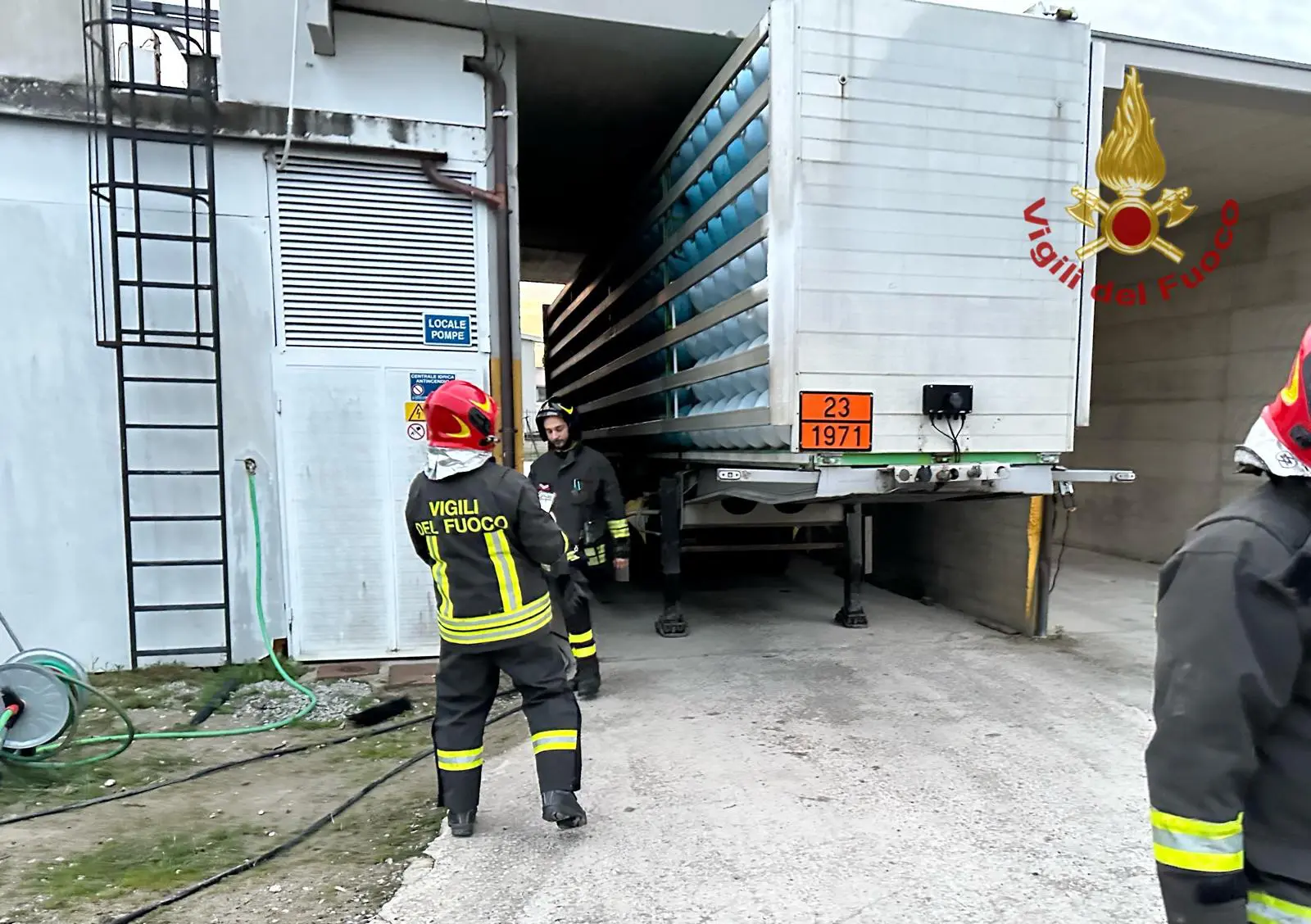 Fuga di gas a Foiano della Chiana Intervento dei Vigili del Fuoco di Cortona