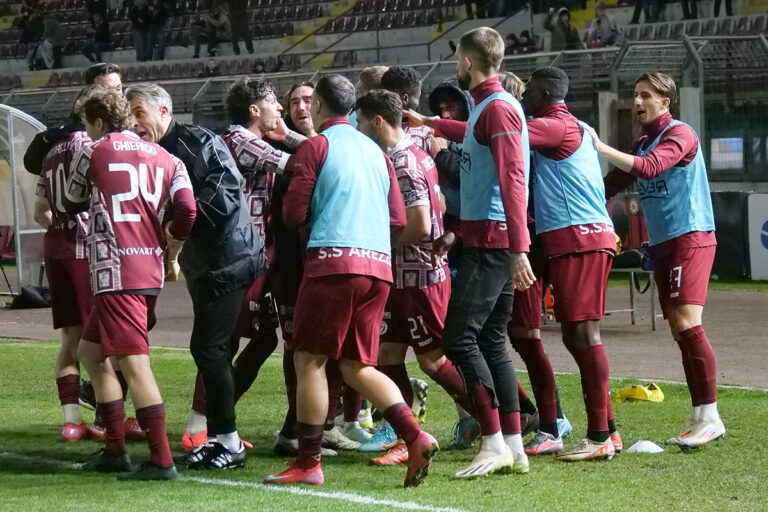 Arezzo di misura sul Sestri: Ravasio decide nel finale