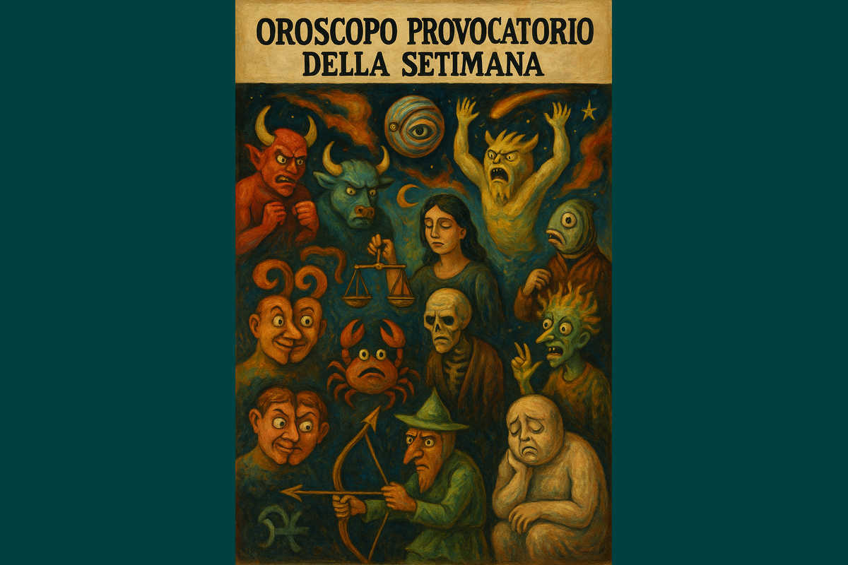Oroscopo provocatorio e pungente della settimana (dal 5 all’11 maggio 2025) Oroscopo provocatorio e pungente della settimana (dal 5 all’11 maggio 2025)