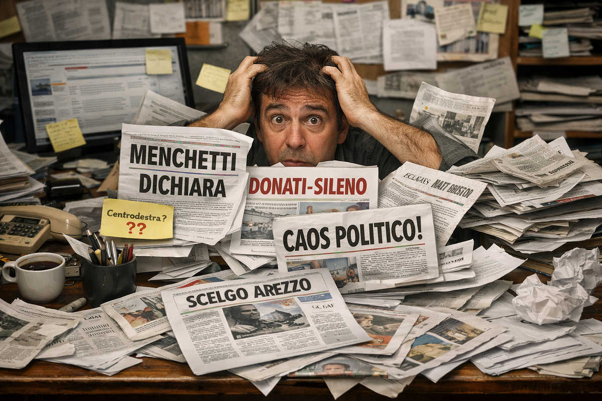Giornalista sommerso dai titoli caotici