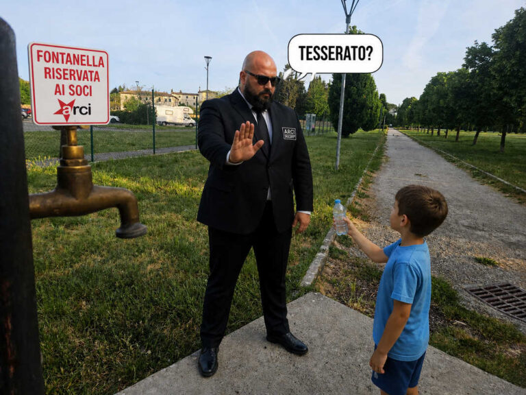 A Villa Severi pure l’acqua ha la tessera: fontanella sorpresa a chiedere 12 euro e due foto formato tessera