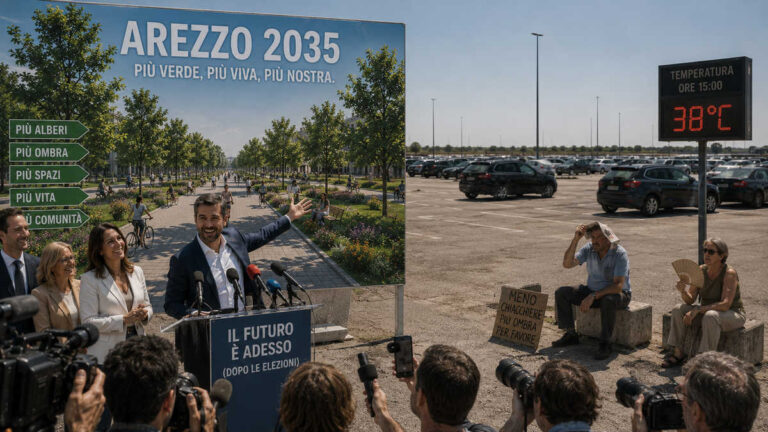 Elezioni Arezzo, partiti scoprono l’esistenza della città a tre settimane dal voto: “Servono più alberi, piazze e perfino cittadini