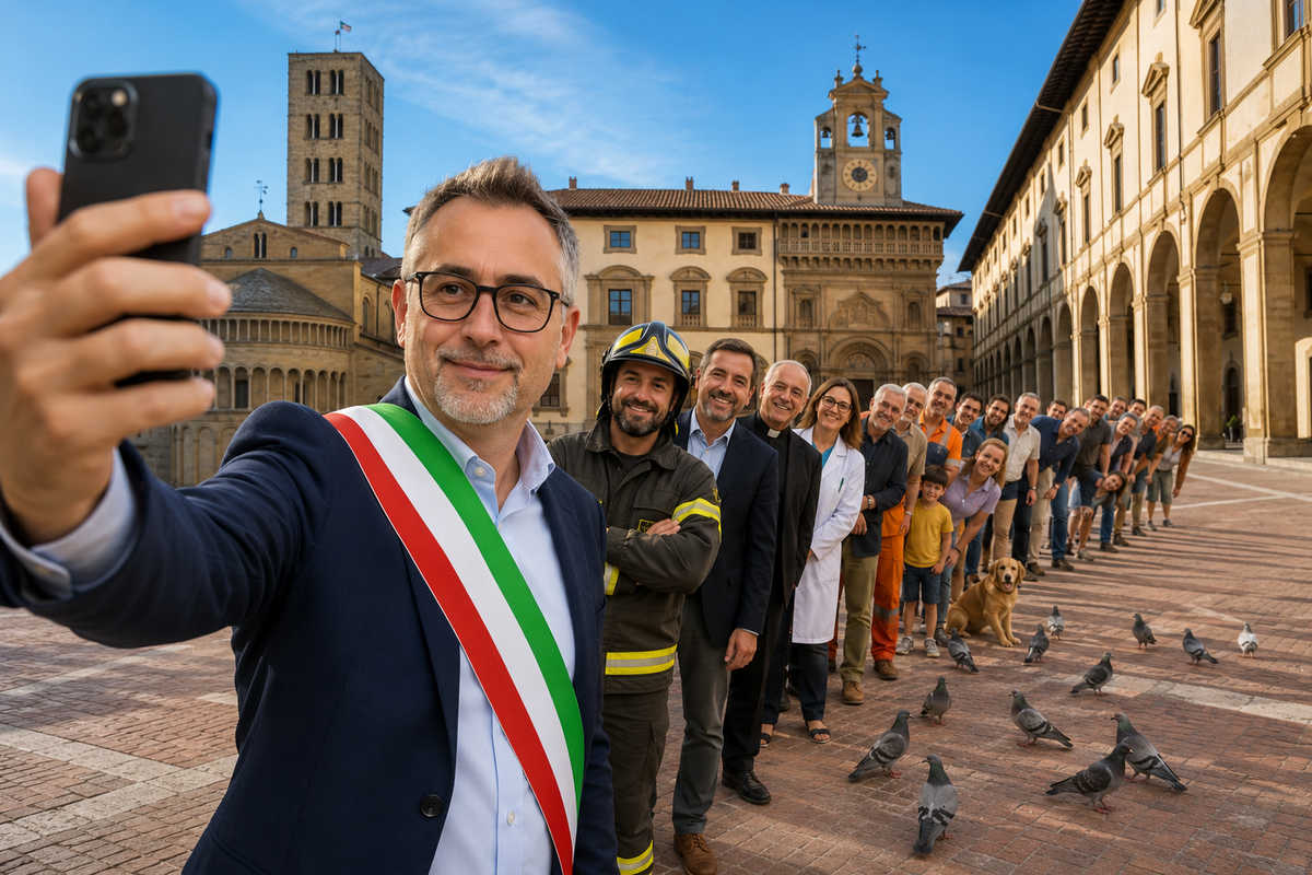 comanducci in tour permanente dopo i vigili del fuoco si vocifera una visita anche ai piccioni di piazza grande da Lortica.it comanducci in tour permanente dopo i vigili del fuoco si vocifera una visita anche ai piccioni di piazza grande