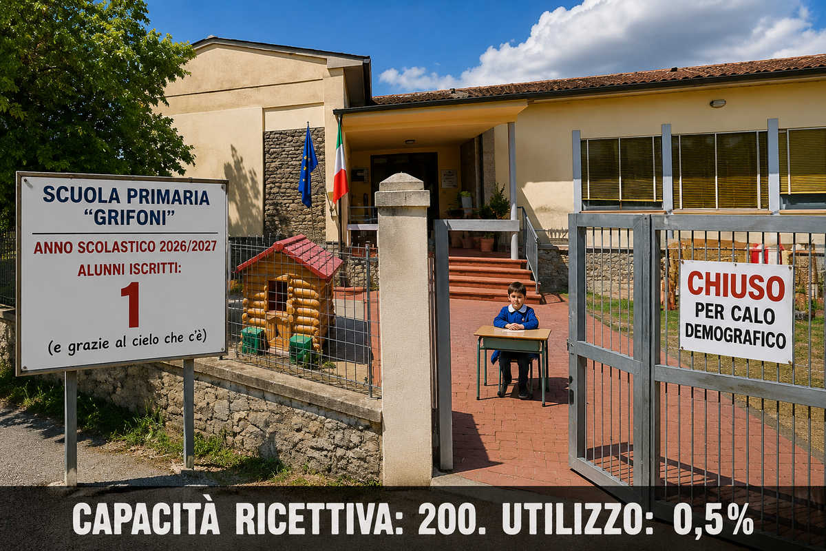 Val di Chio, chiudono le scuole