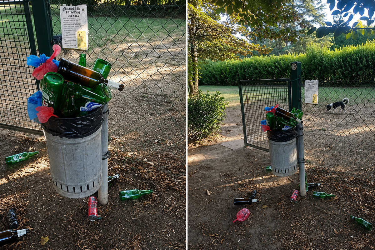 San Donato, il cestino beve più dei cani