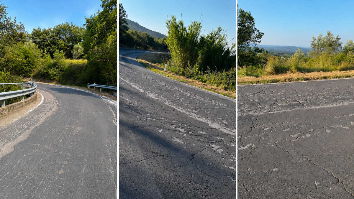 Setteponti asfalto a metà