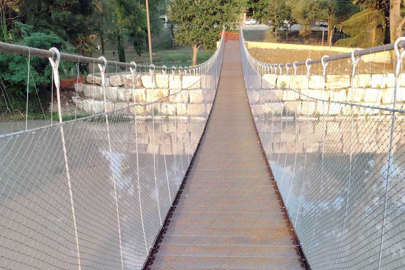 Il Ponte della Pace sul torrente Corsalone a Chiusi della Verna