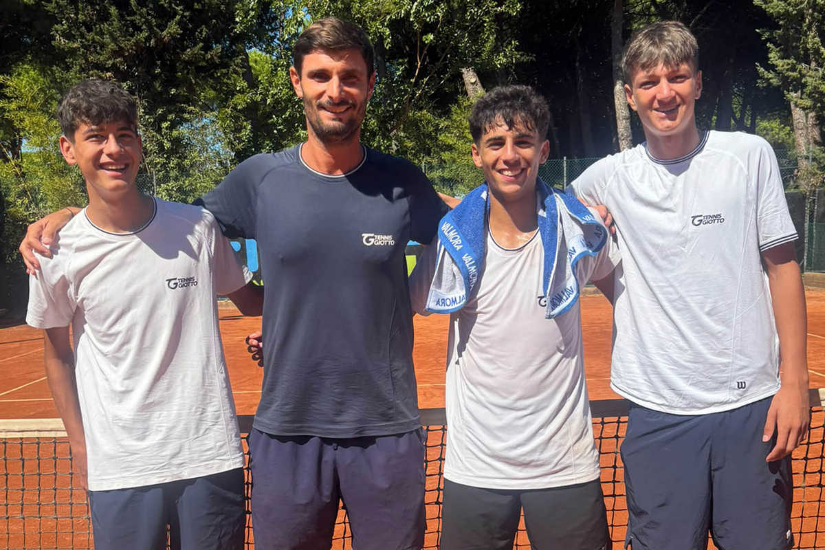 Tennis Giotto Under16 - finali nazionali 2026 La squadra Under16 del Tennis Giotto qualificata alle finali nazionali 2026