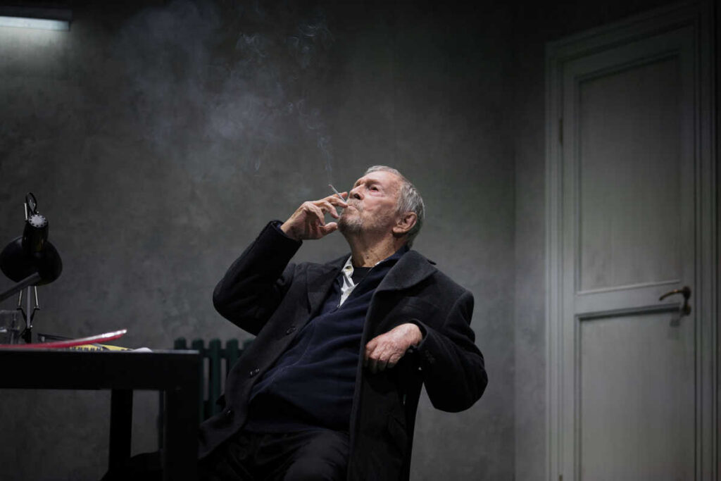 Umberto Orsini in Prima del temporale, apertura della stagione del Teatro Petrarca