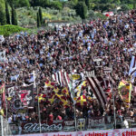 Arezzo-Südtirol 1-4, la curva amaranto gremita al Comunale di Arezzo