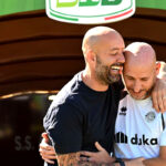 Arezzo-Südtirol 1-4, un momento del prepartita al Comunale di Arezzo