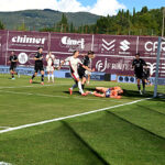 Arezzo-Südtirol 1-4, azione concitata in area di rigore