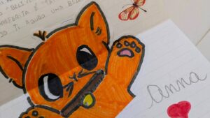 Disegno realizzato per una lettera del progetto tra bambini e anziani