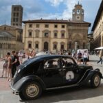Auto storica del Trofeo Nuvolari in Piazza Grande ad Arezzo