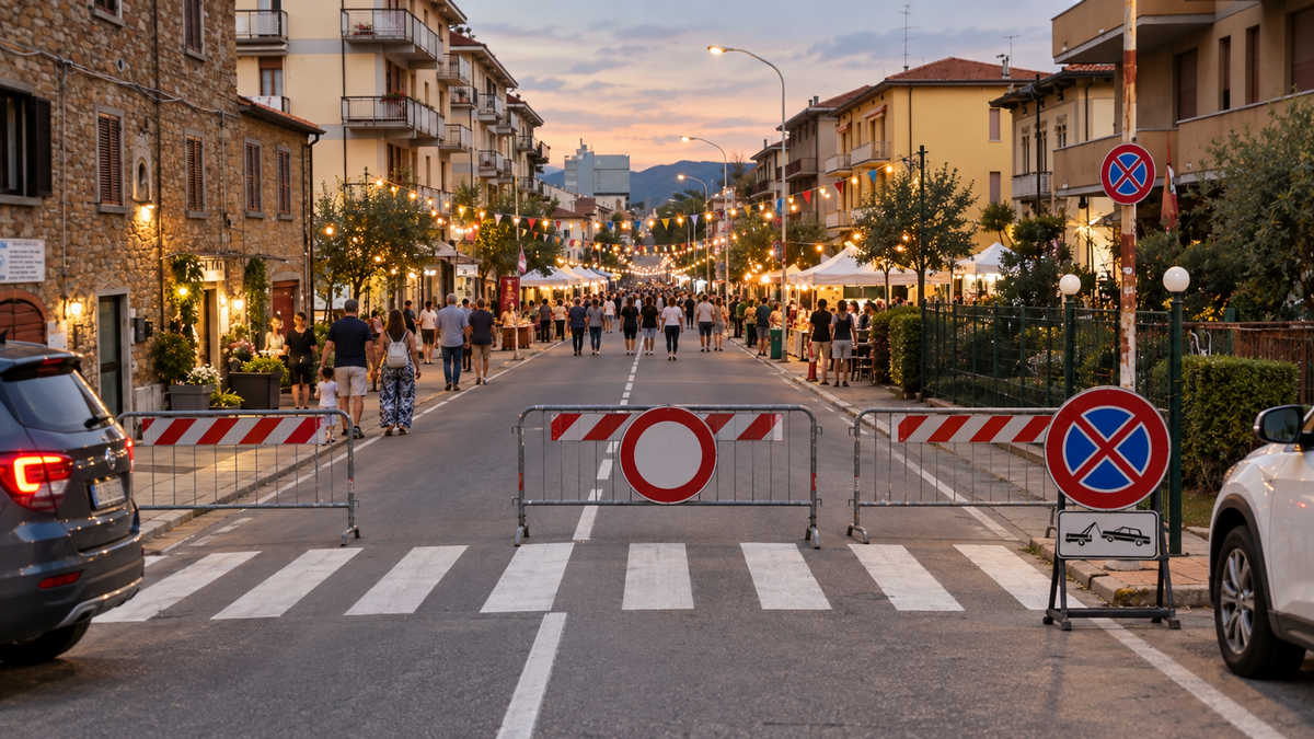 via romana in festa vietato passare sostare e forse anche capire dove andare da Lortica.it via romana in festa vietato passare sostare e forse anche capire dove andare