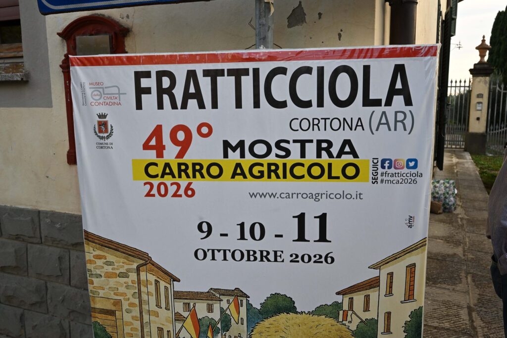 Manifesto della 49ª edizione alla Mostra del Carro Agricolo di Fratticciola 2026