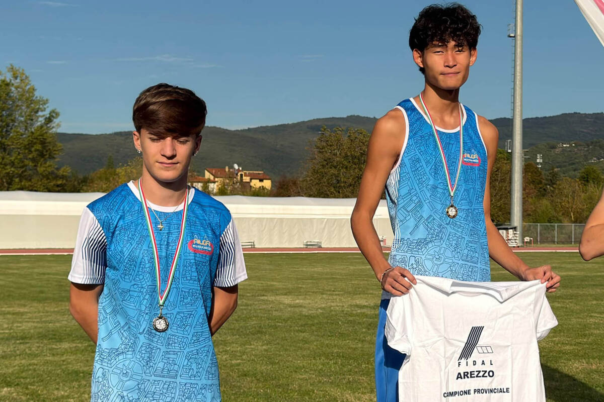 Gabriele Corbelli e Matteo Cartocci dell’Alga Atletica Arezzo