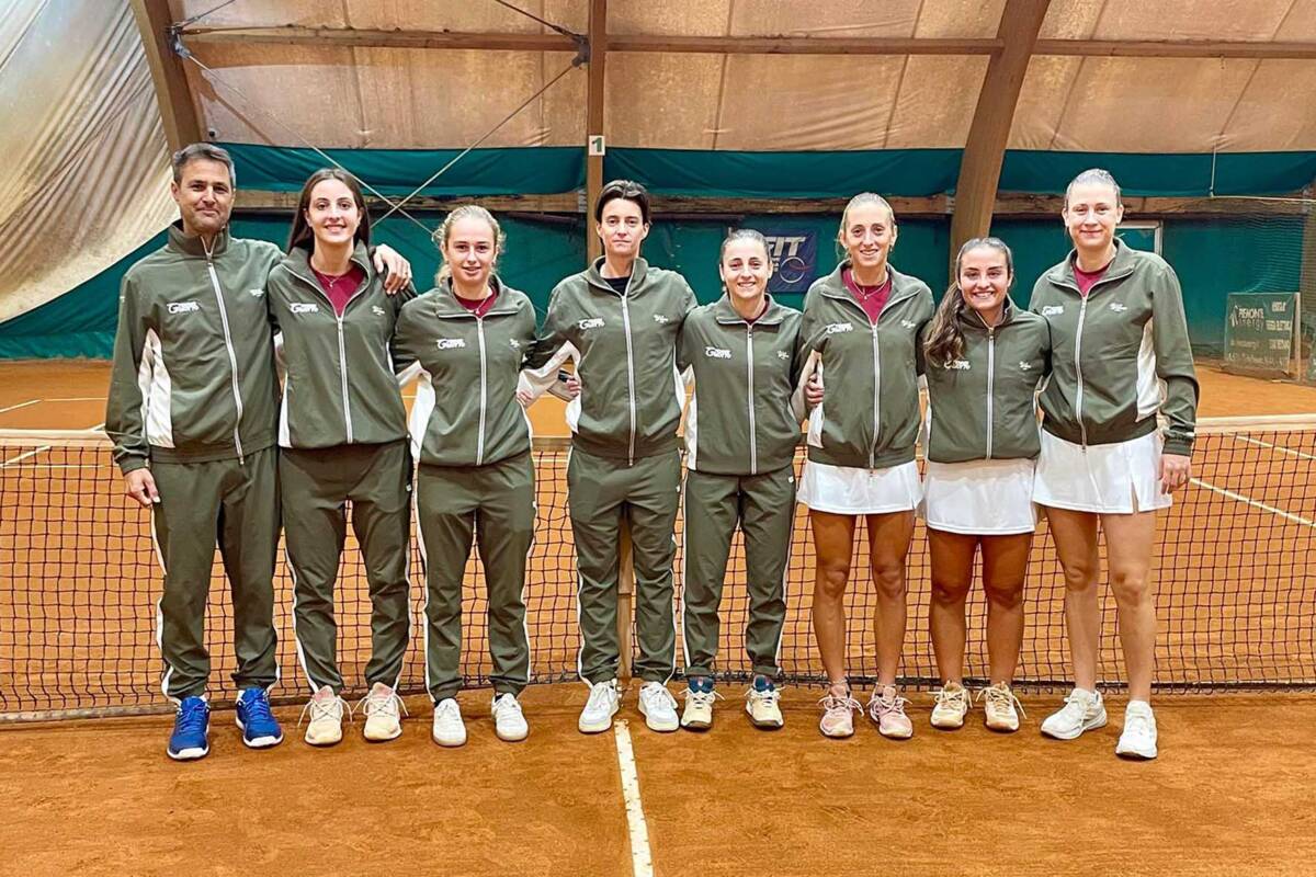 La formazione femminile del Tennis Giotto nel campionato di serie A2 2026.