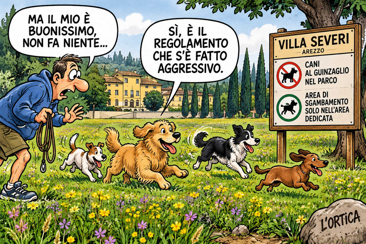 Villa Severi libertà, uguaglianza e guinzaglio