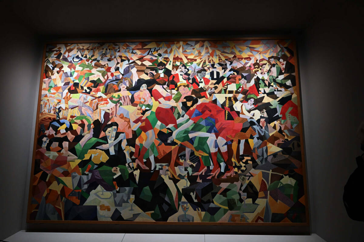 Grande dipinto futurista di Gino Severini esposto al MAEC di Cortona