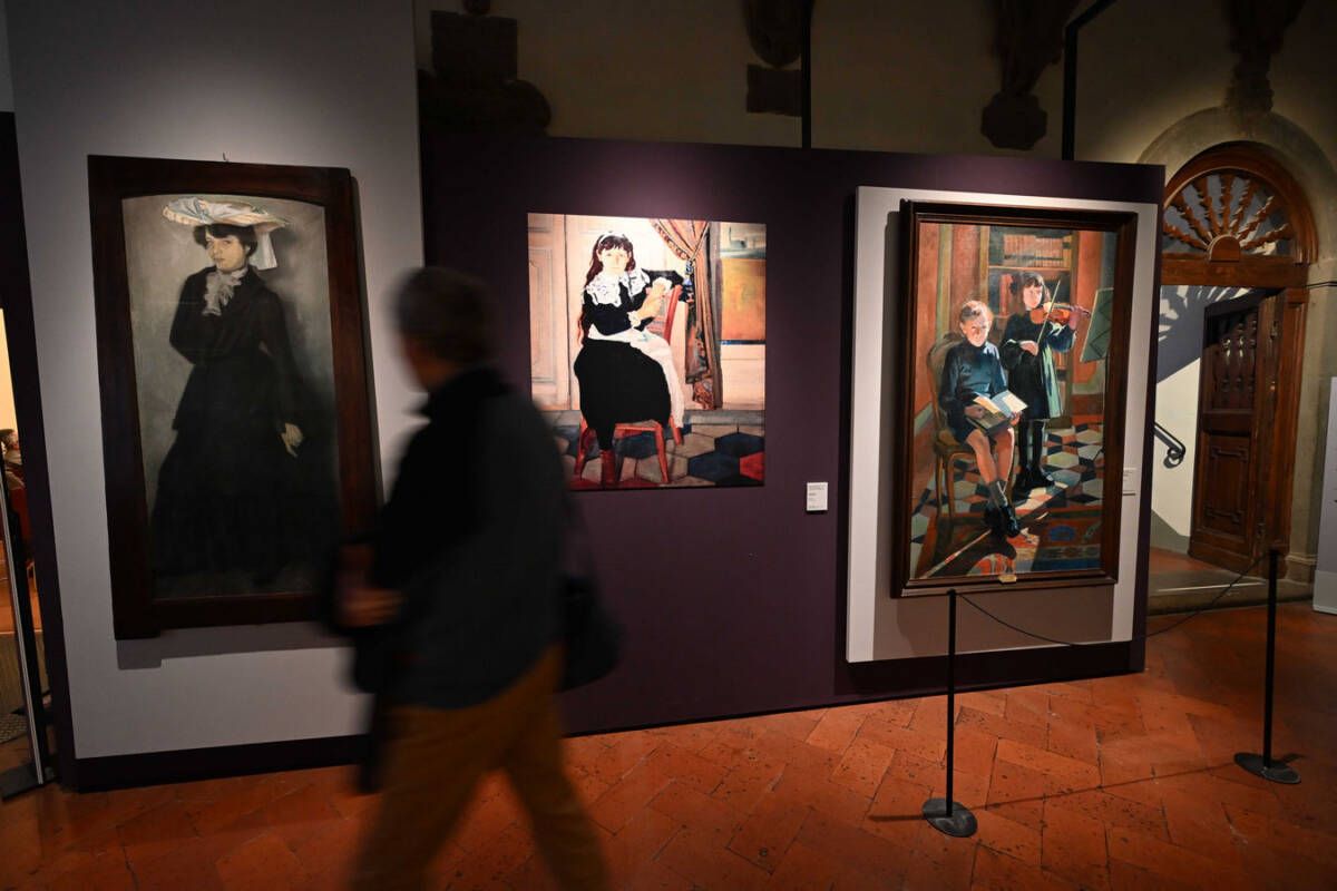 Ritratti esposti alla mostra Gino Severini a Cortona