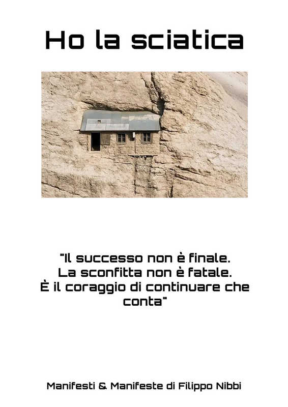 Manifesto “Ho la sciatica” di Filippo Nibbi