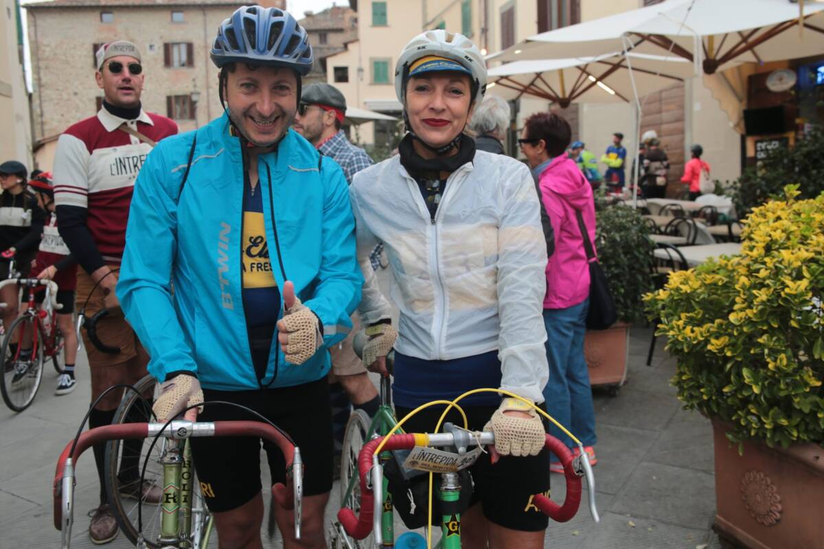 L’Intrepida 2026 ad Anghiari, partecipanti alla cicloturistica d’epoca