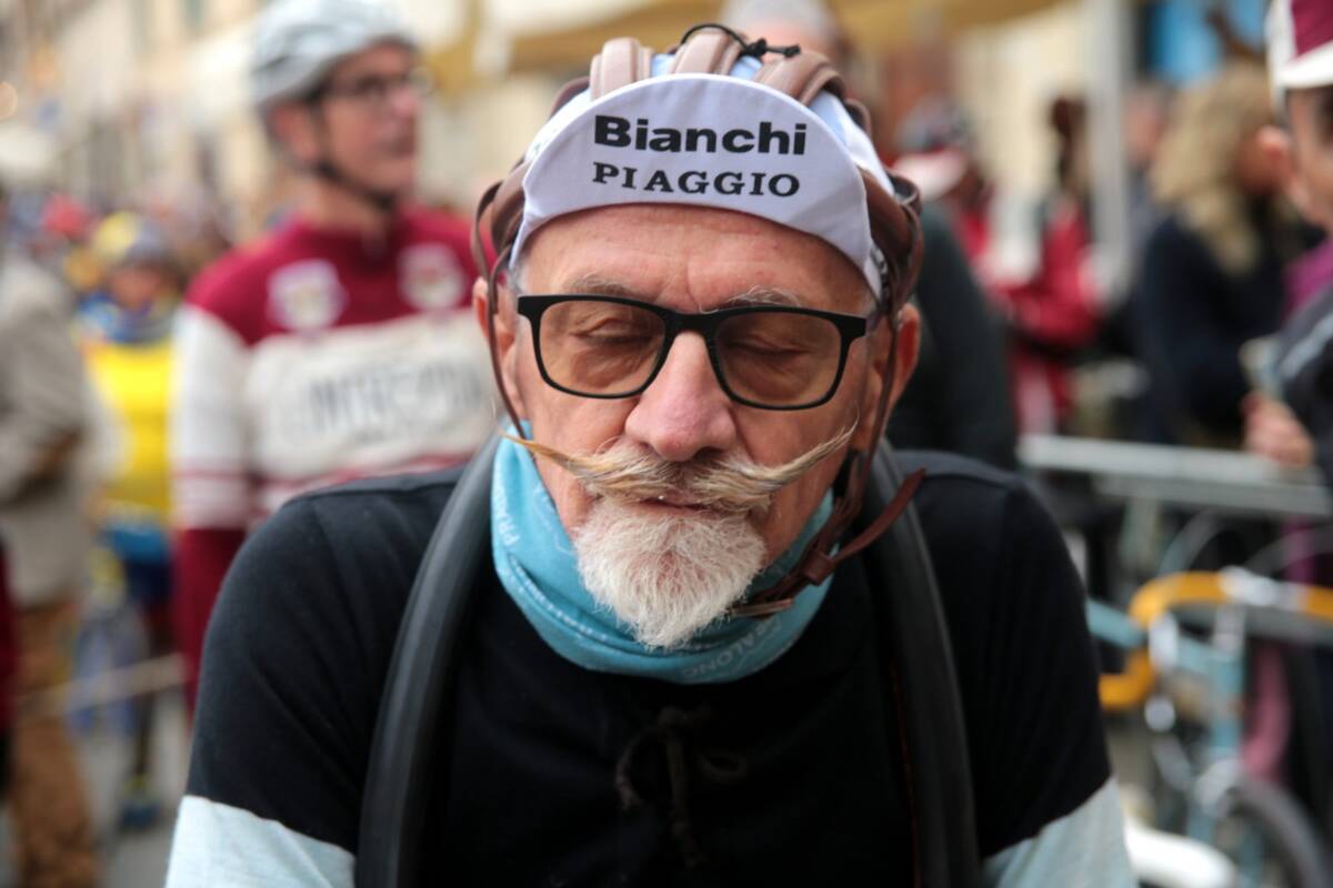 L’Intrepida 2026 ad Anghiari, partecipanti alla cicloturistica d’epoca