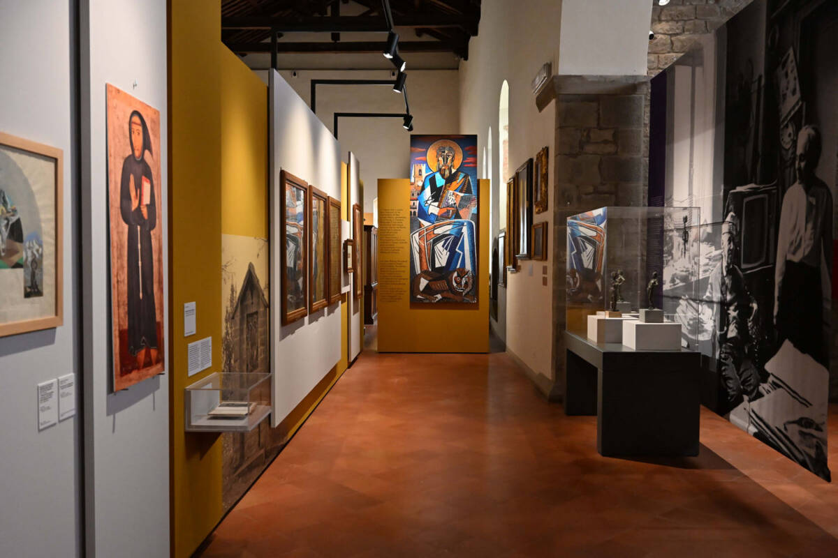 Allestimento della mostra Gino Severini al MAEC di Cortona