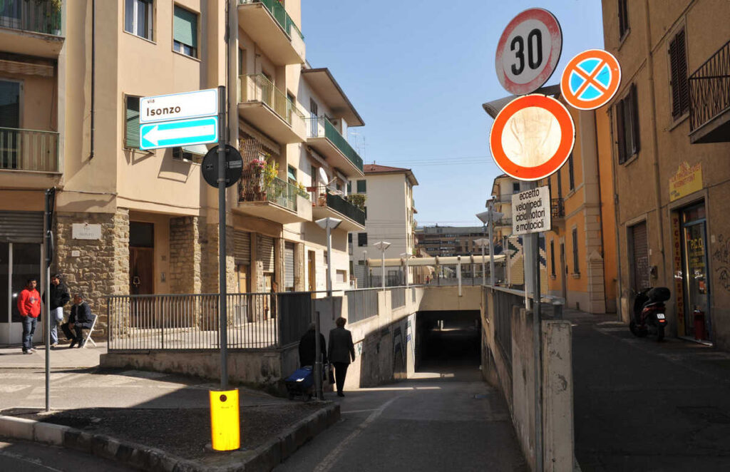 Sottopasso di via Trasimeno ad Arezzo nel 2010