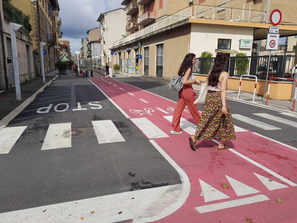 Sottopasso di via Trasimeno ad Arezzo nel 2022