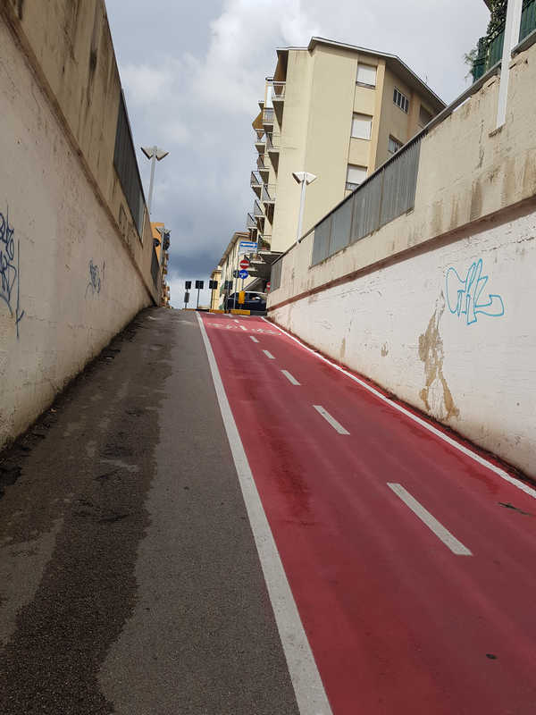 Sottopasso di via Trasimeno ad Arezzo nel 2022