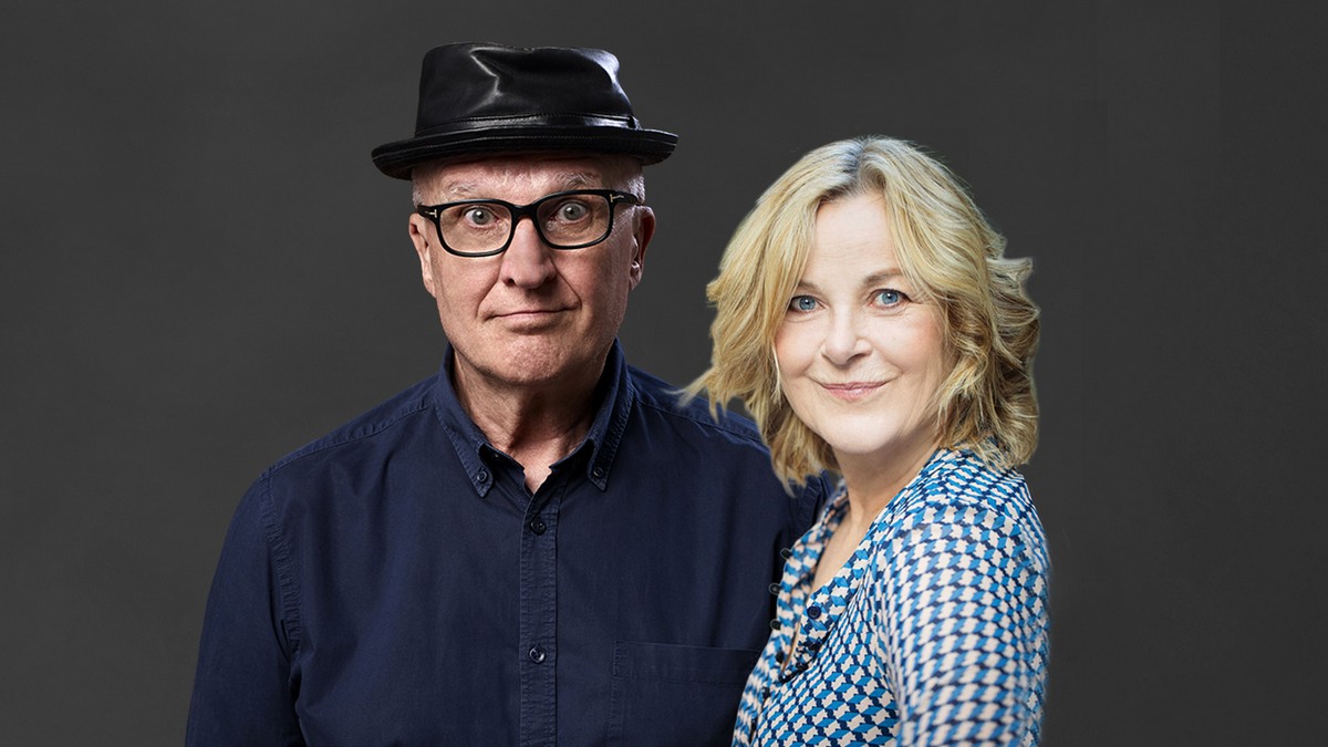 Scena dello spettacolo Terzo tempo con Paolo Hendel e Lucia Vasini.