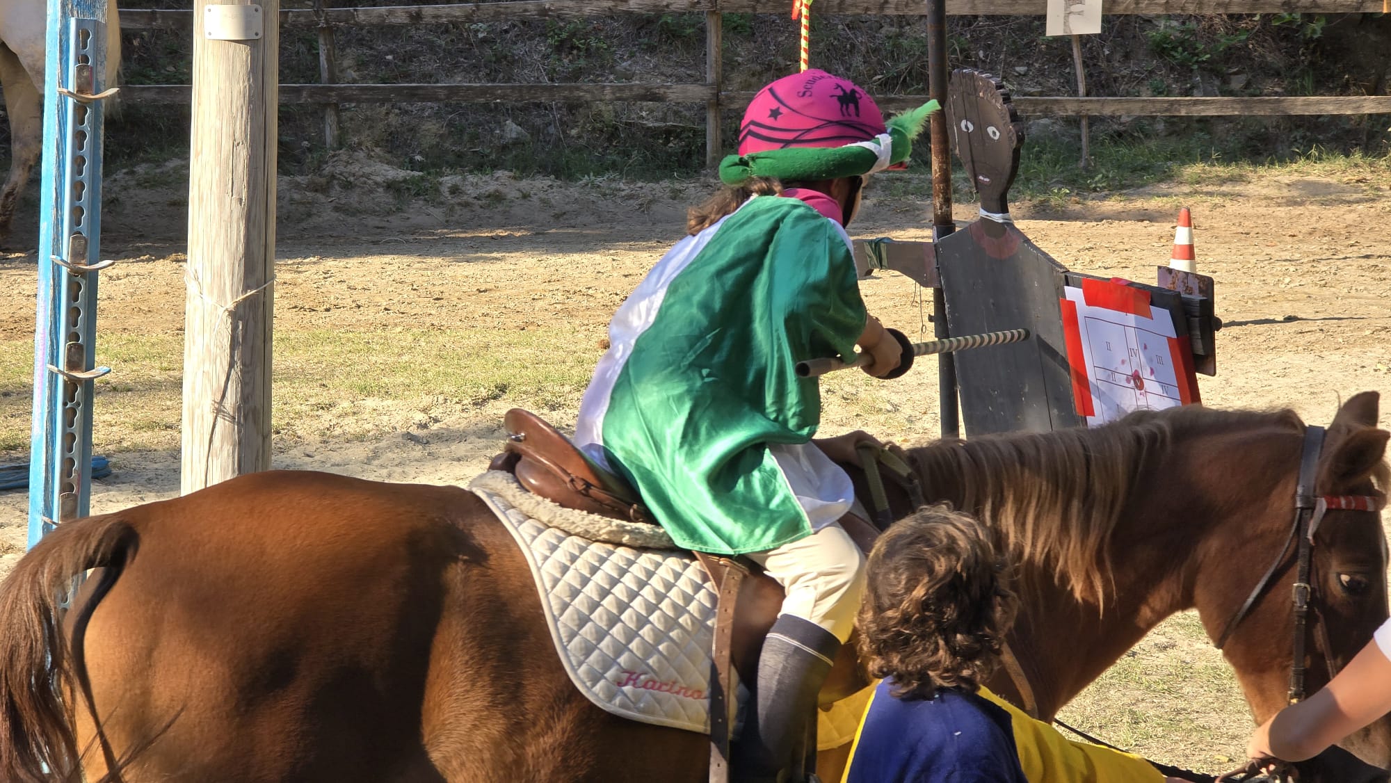 Giovane cavaliere durante il Trofeo del Saracino Memorial Carlo Fardelli