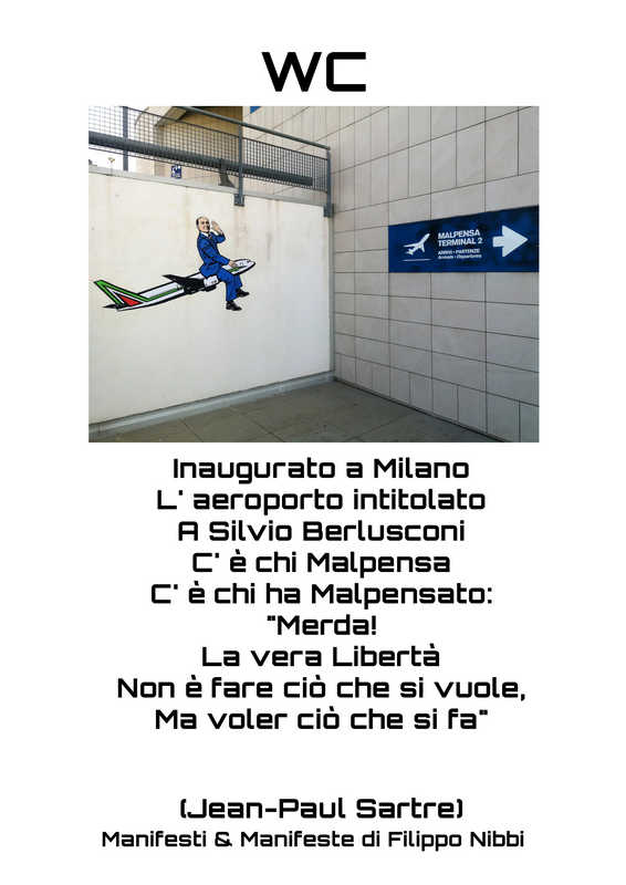 Manifesto “WC” di Filippo Nibbi